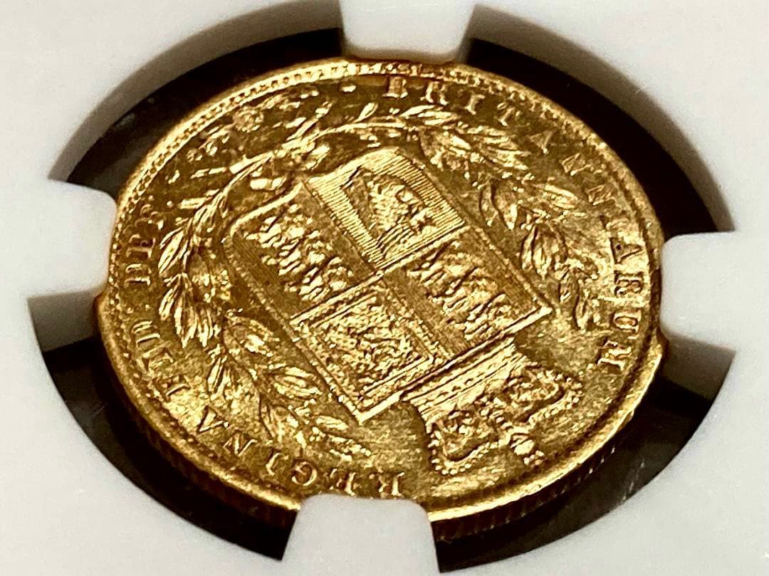 ★★★梨くん★★★　1857年1ソブリン金貨★NGC AU DETAILS