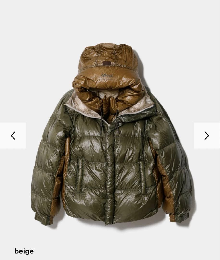 ジャケット・アウター NANGA multilayering down vest blouson