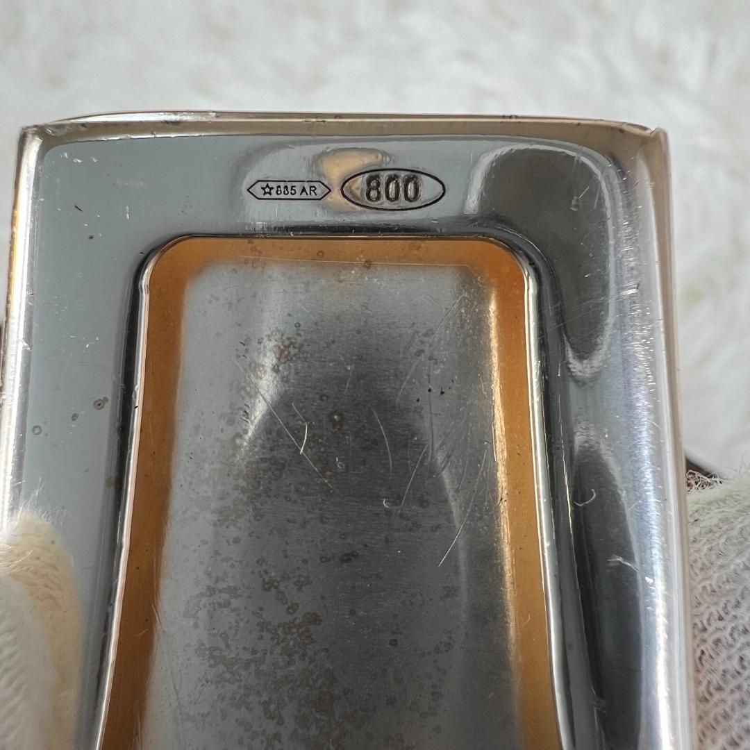 ブルネロクチネリ　カーフベルト　銀800バックル シルバー Silver