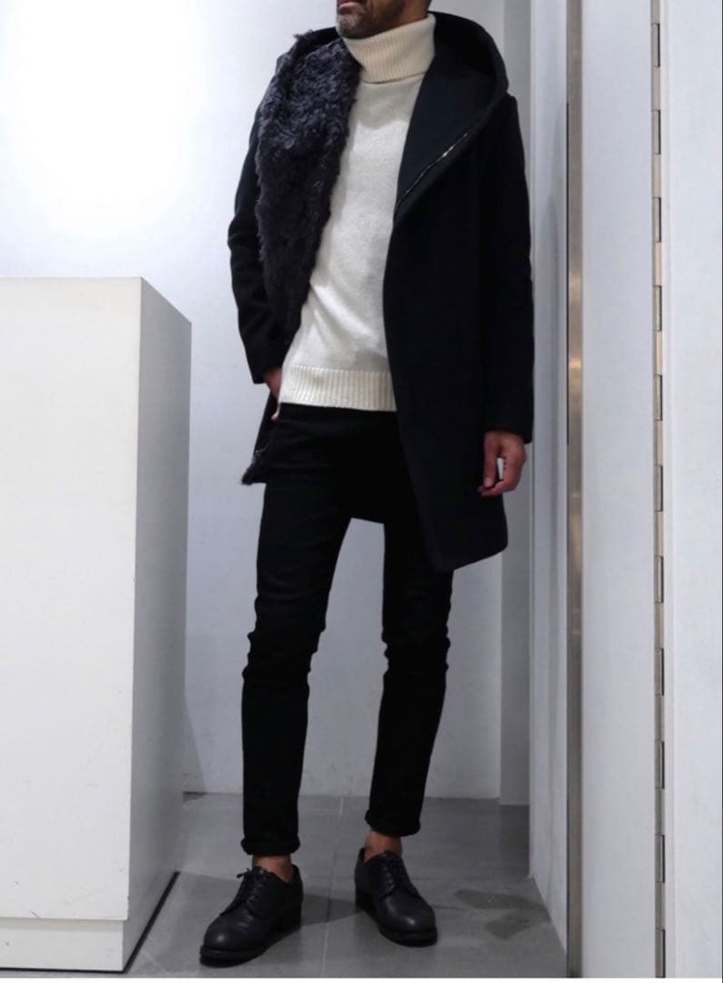 junhashimoto コート　4 フーデットラップコート　ジュンハシモト