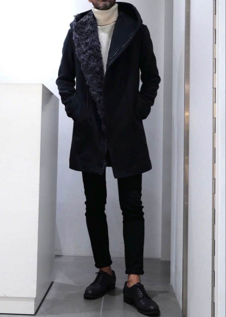 junhashimoto コート　4 フーデットラップコート　ジュンハシモト