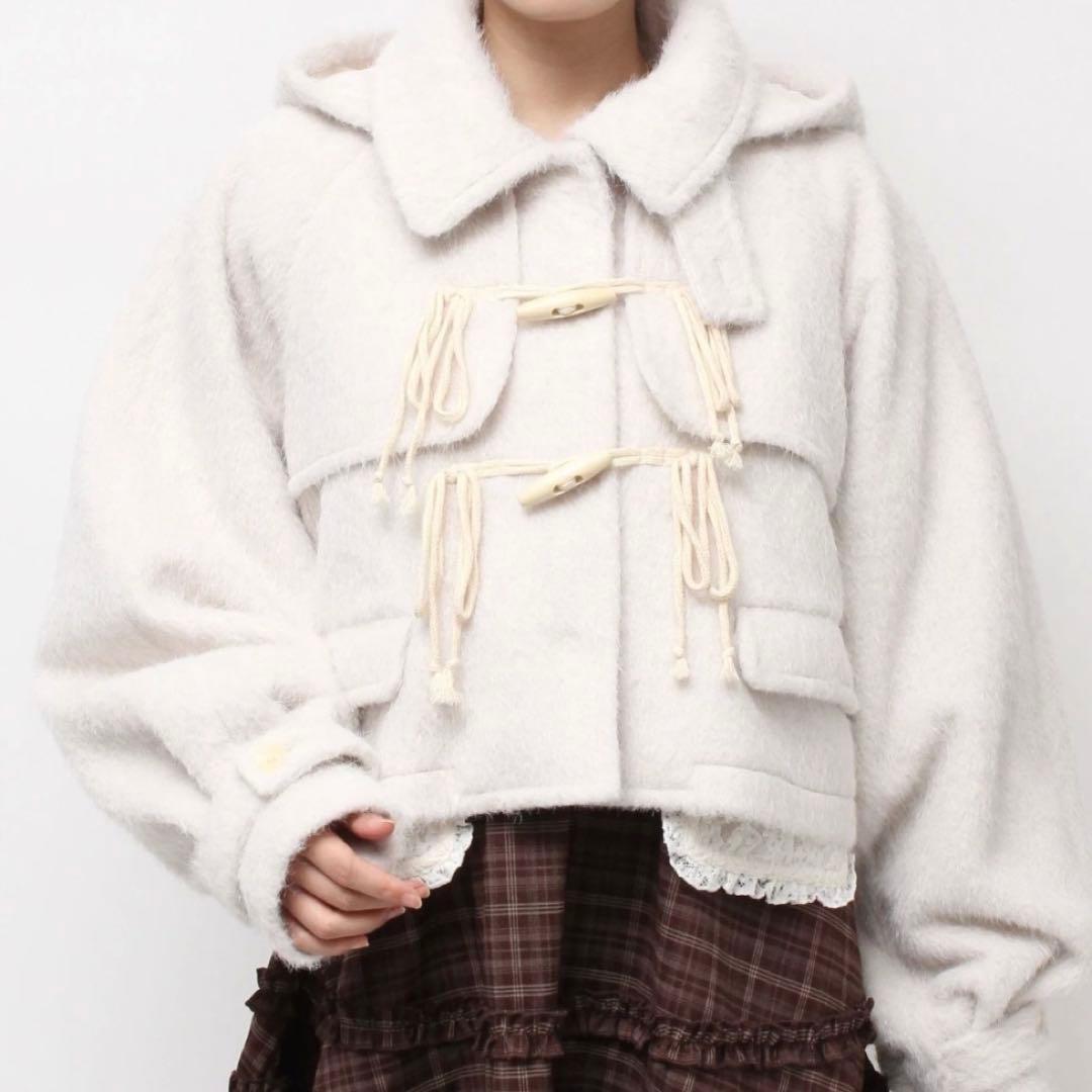 merry jenny ミルキーシャギーダッフルコート