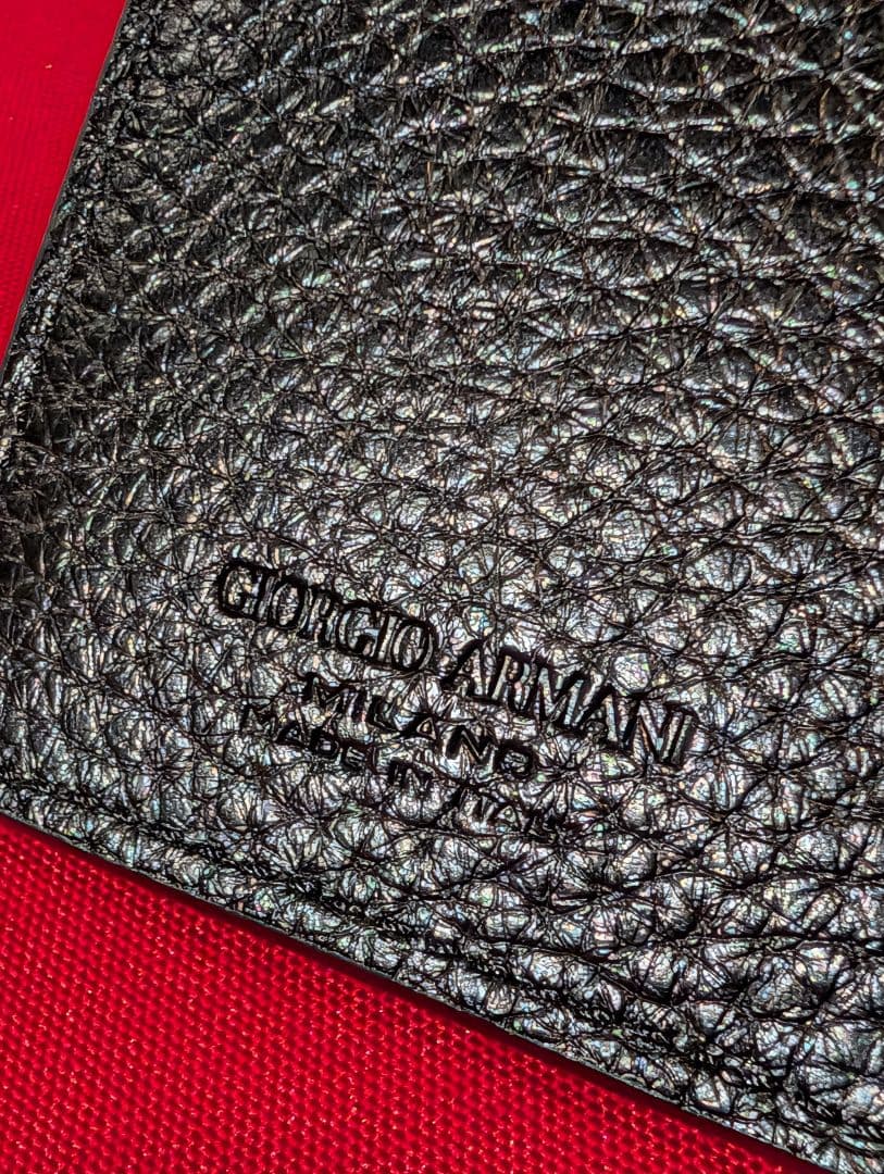 新品　Giorgio Armani ブラック 長財布　ウォレット　ジョルジオ