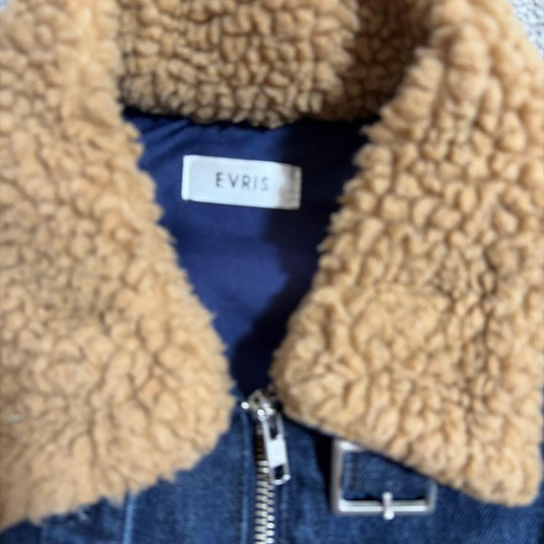 最終値下げ✨ 美品 人気 EVRIS エヴリス デニムボアブルゾン セットアップ
