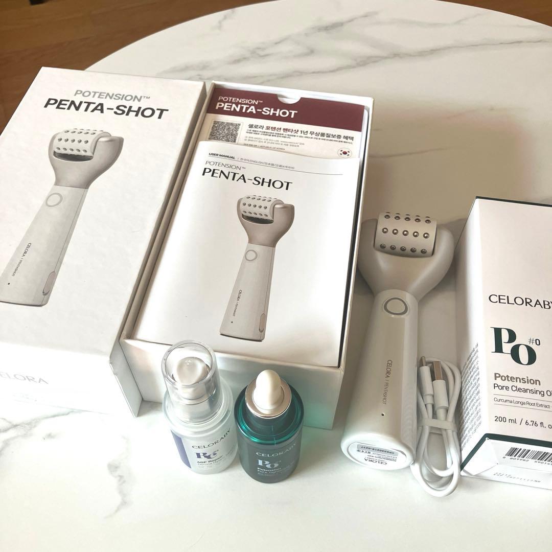 PENTASHOT 美顔器 セラム2本・クレンジング付きセット