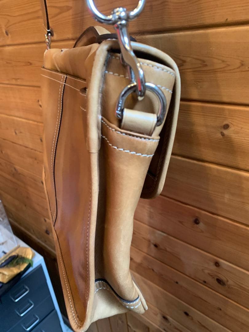 【美品】オールドコーチ　レザーショルダーバッグ