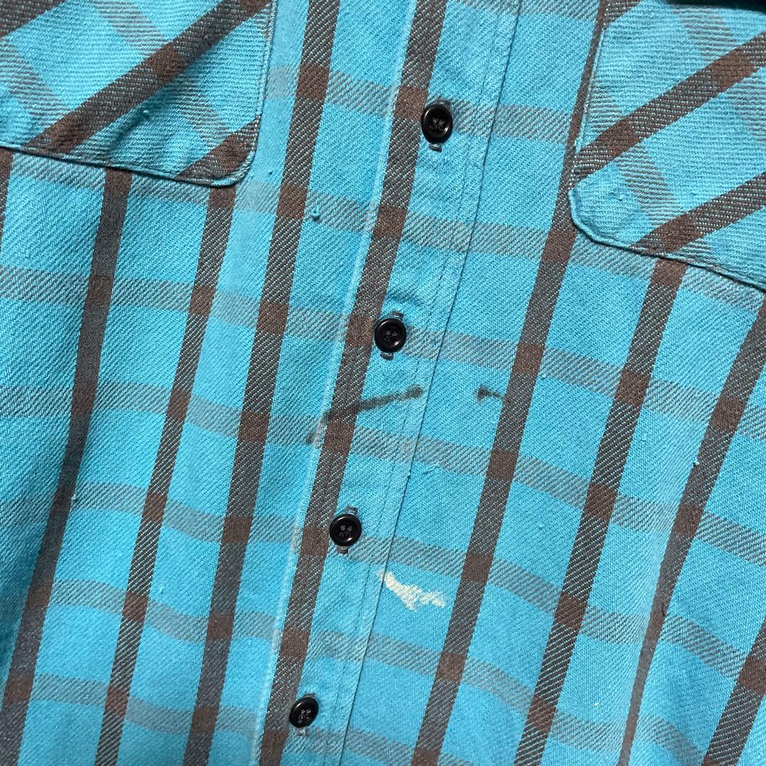 80s FIVE BROTHER USA製 ネルシャツ　チェック