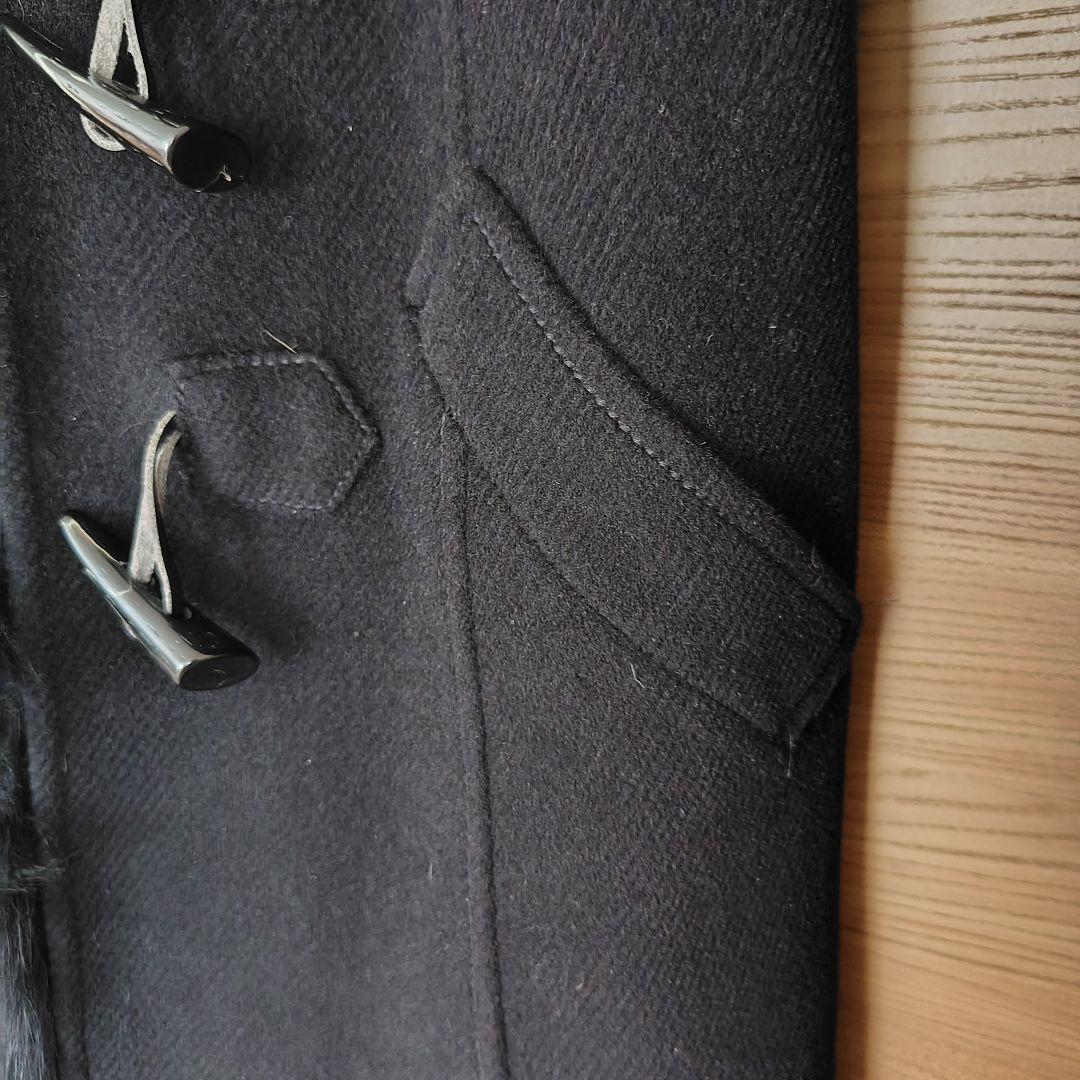 courreges コート ダッフルコート ブラック 38