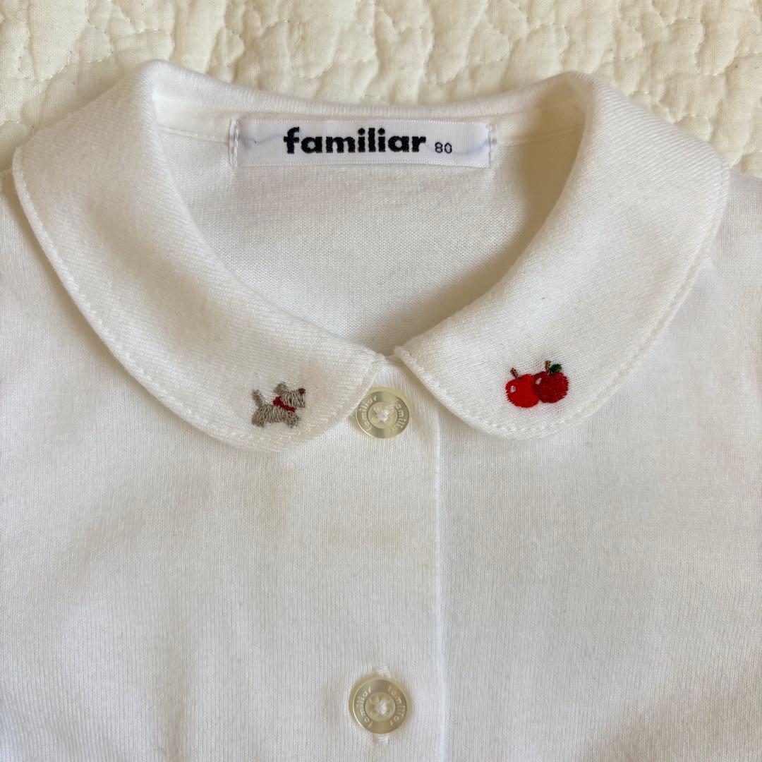 ファミリアfamiliarジャンパースカート　ブラウスセット80㎝