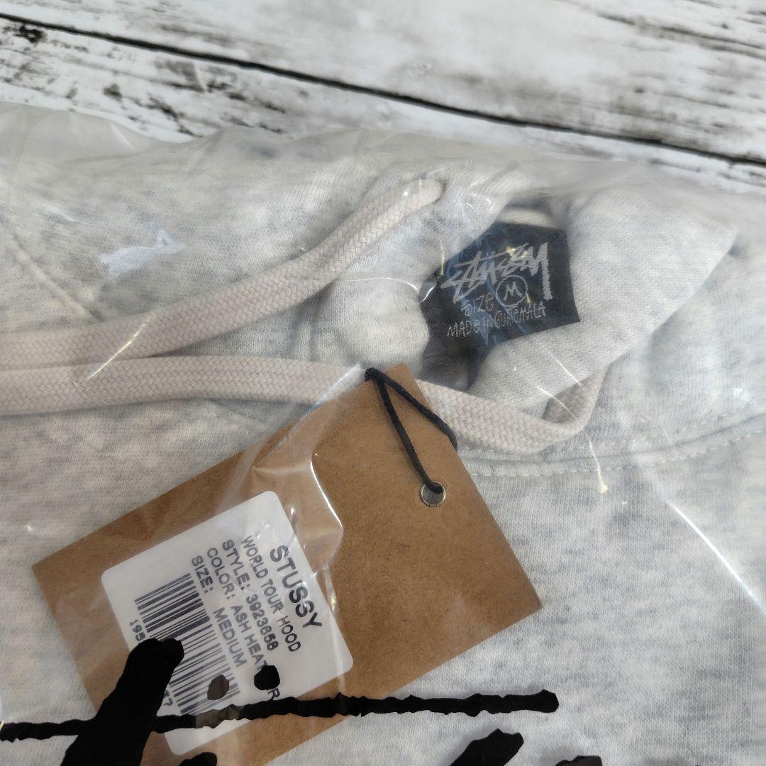 STUSSY プルオーバーパーカー グレーMサイズ