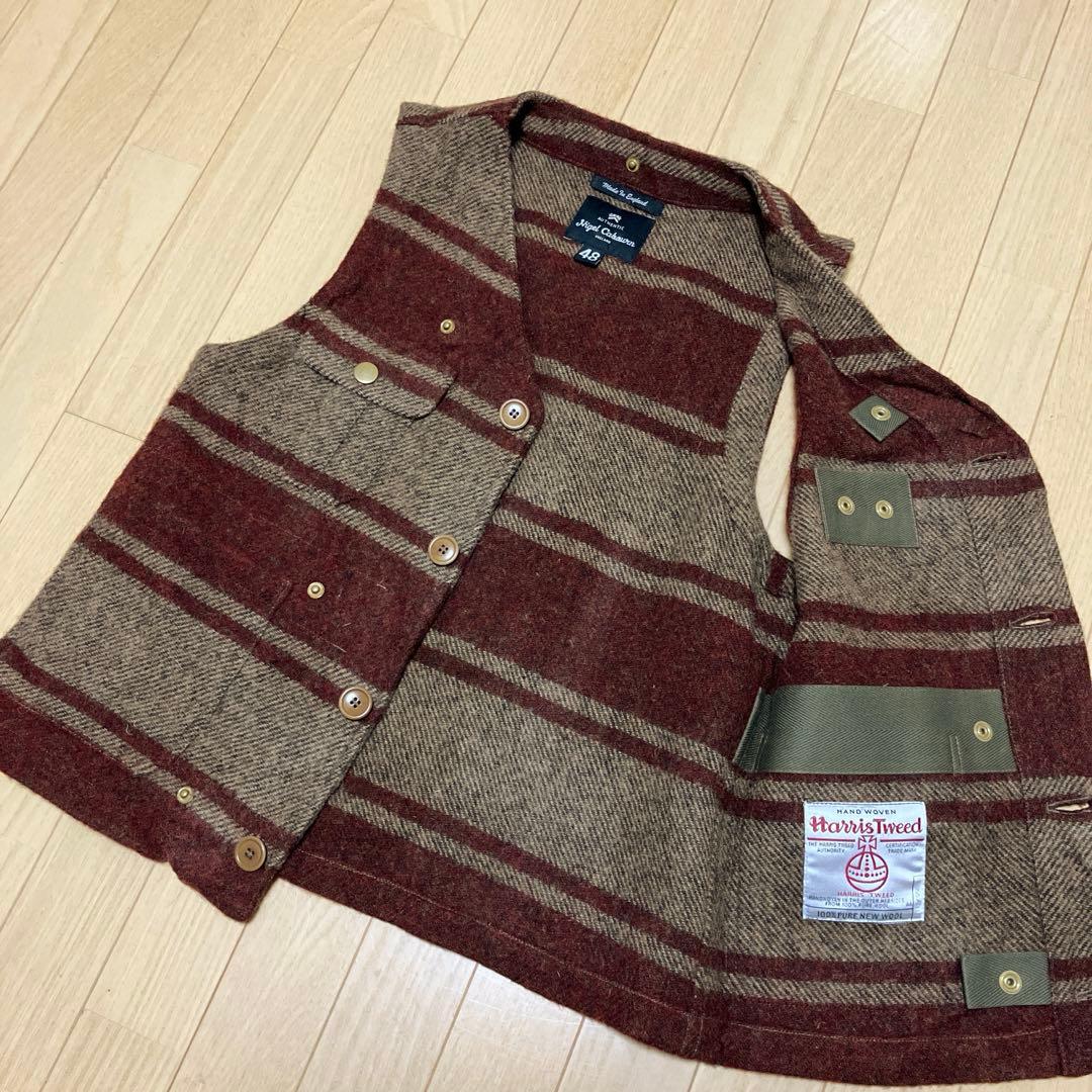 ヤドカリ NigelCabown ナイジェルケーボン ハリスツイードベスト