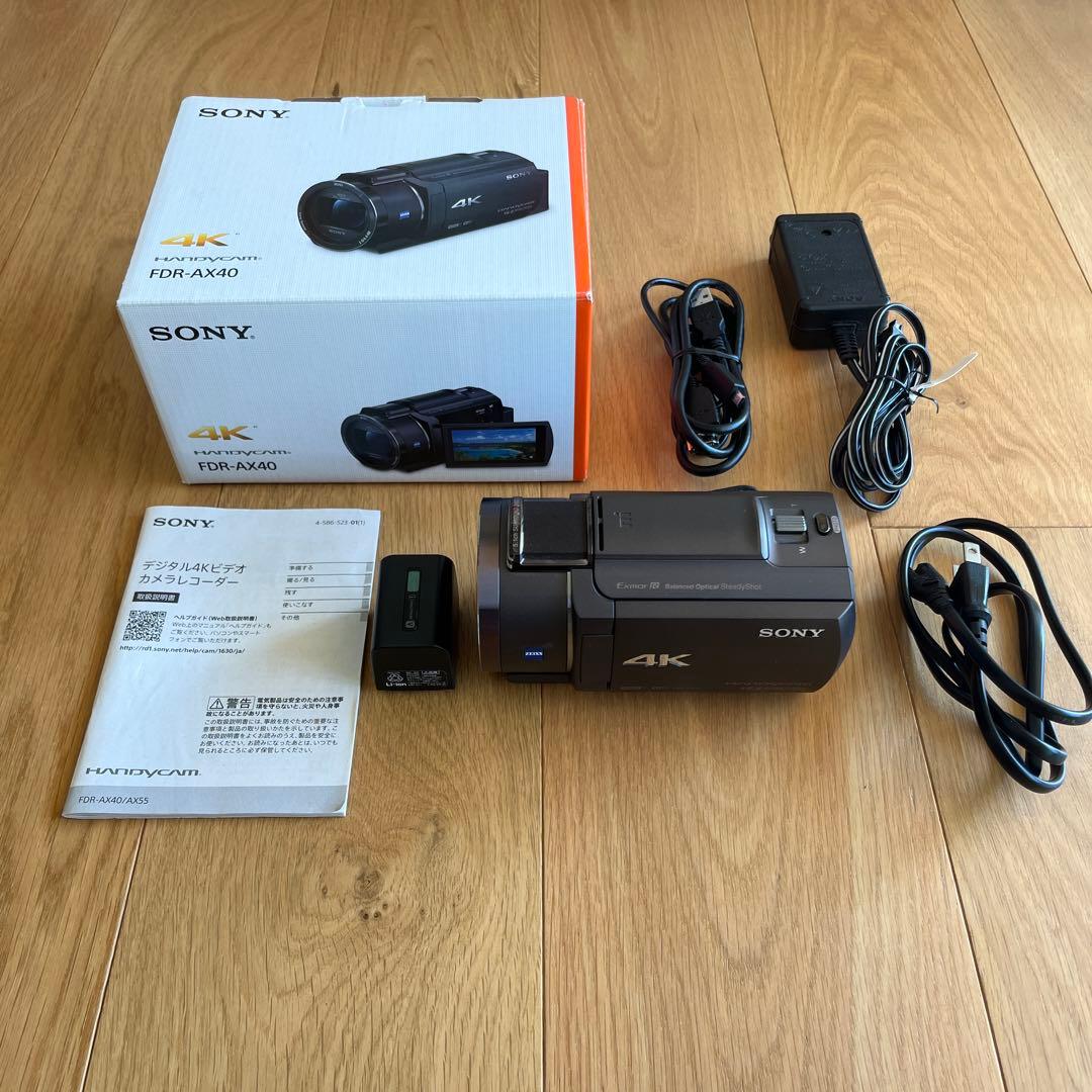 SONY デジタル4Kビデオカメラレコーダー　FDR-AX40