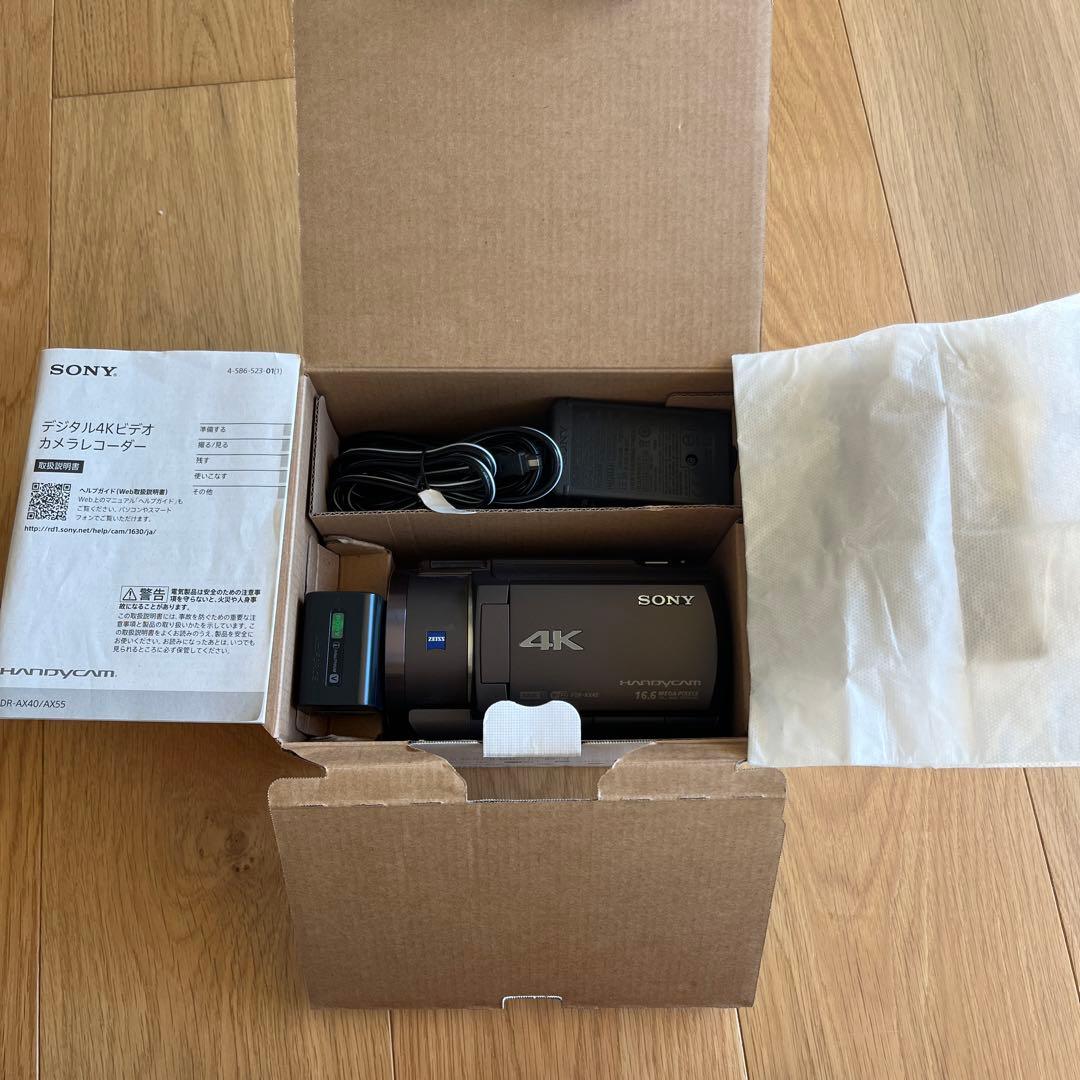 SONY デジタル4Kビデオカメラレコーダー　FDR-AX40
