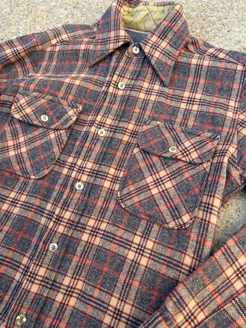 い*そ様 70's Pendletonウールネルシャツ ボードシャツ USA製