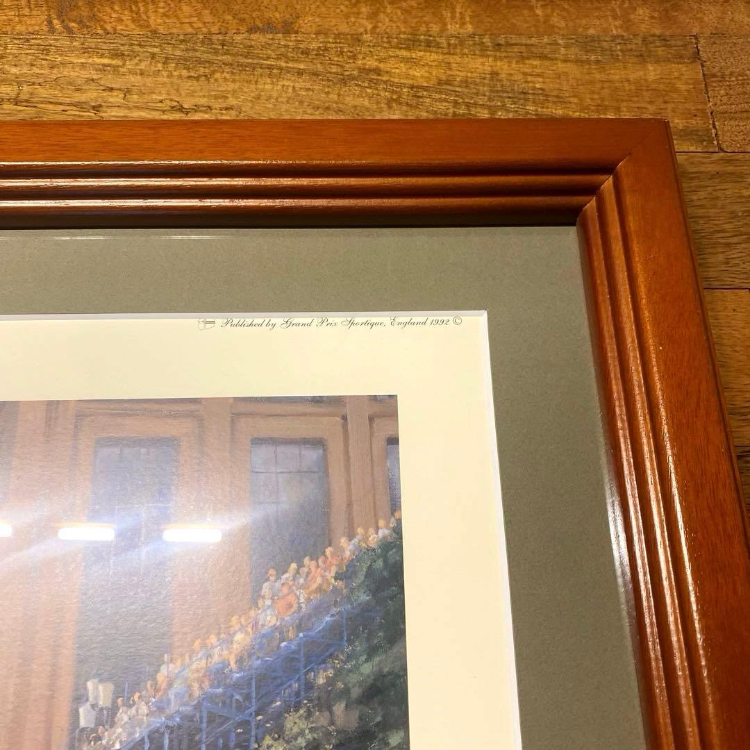 アイルトンセナ直筆サイン入りリトグラフ　FIGHT TO THE FINISH