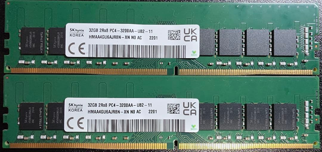 も*ふ様 SK hynix DDR4-3200MHz 32GBメモリ2枚セット合