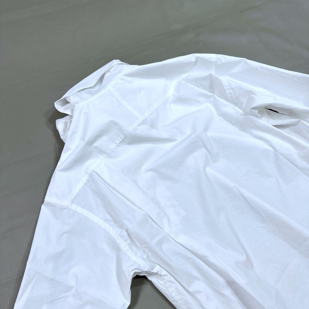 デミルクス ビームス ストール ブラウス　ボウタイブラウス ホワイト