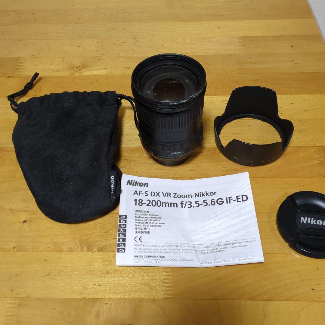 ニコン AF−S DX VR 18-200mm f3.5-5.6G IF-ED
