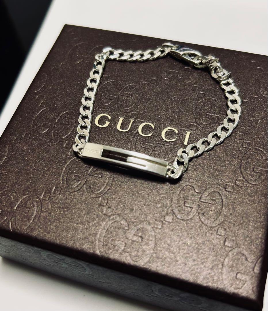 グッチ Gロゴ SV925 チェーン ブレスレット 17
