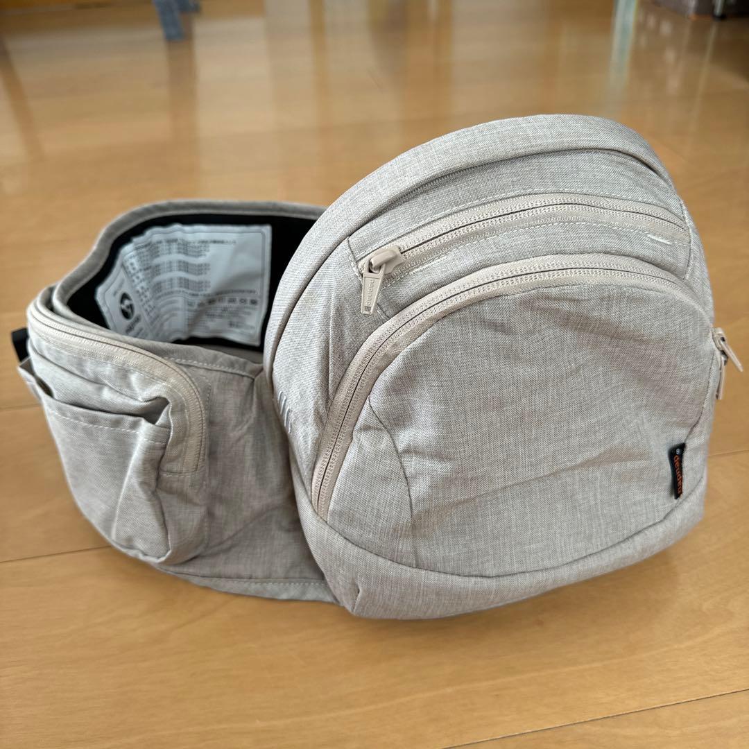 napnap Tran 台座単品 たためるヒップシート（シープベージュ）