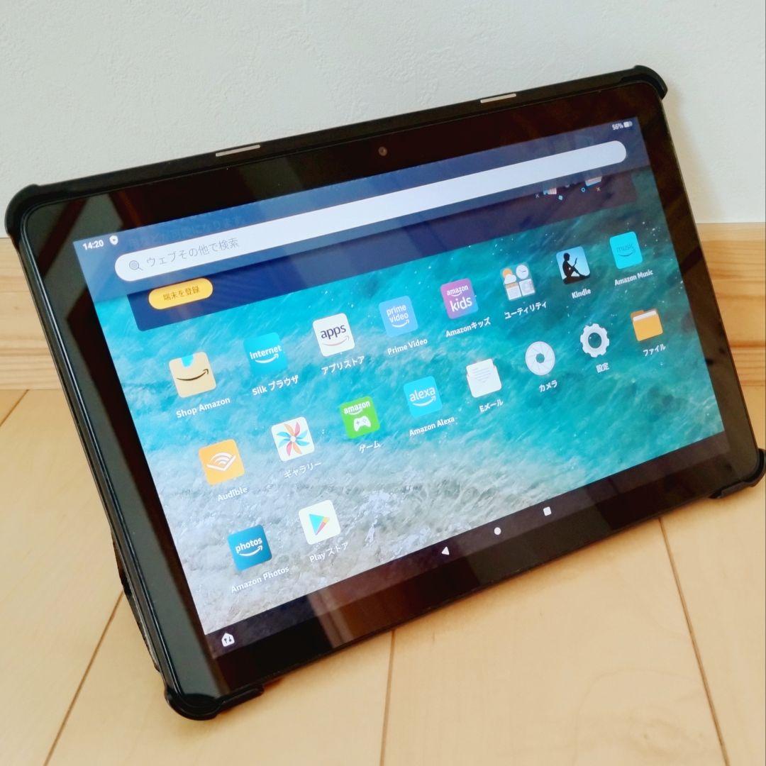 良品 Fire HD 10 ブラック 第11世代(2021) 32GB カバー付