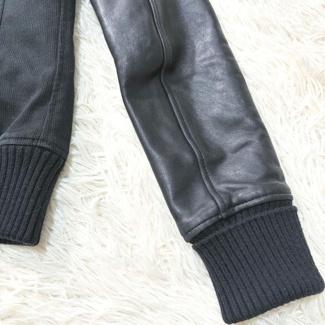 ✨希少✨ヒステリックグラマー　レザースリーブスタジャン　ヒスガール　刺繍　日本製