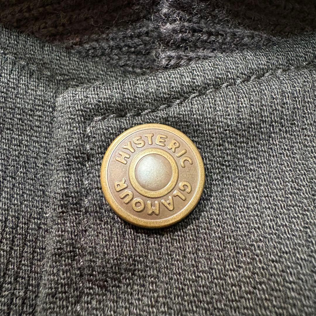 ✨希少✨ヒステリックグラマー　レザースリーブスタジャン　ヒスガール　刺繍　日本製