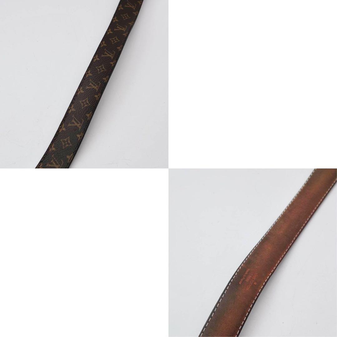 ルイヴィトン モノグラム サンチュール LVロゴ　レザー　ゴールド　付属品有り