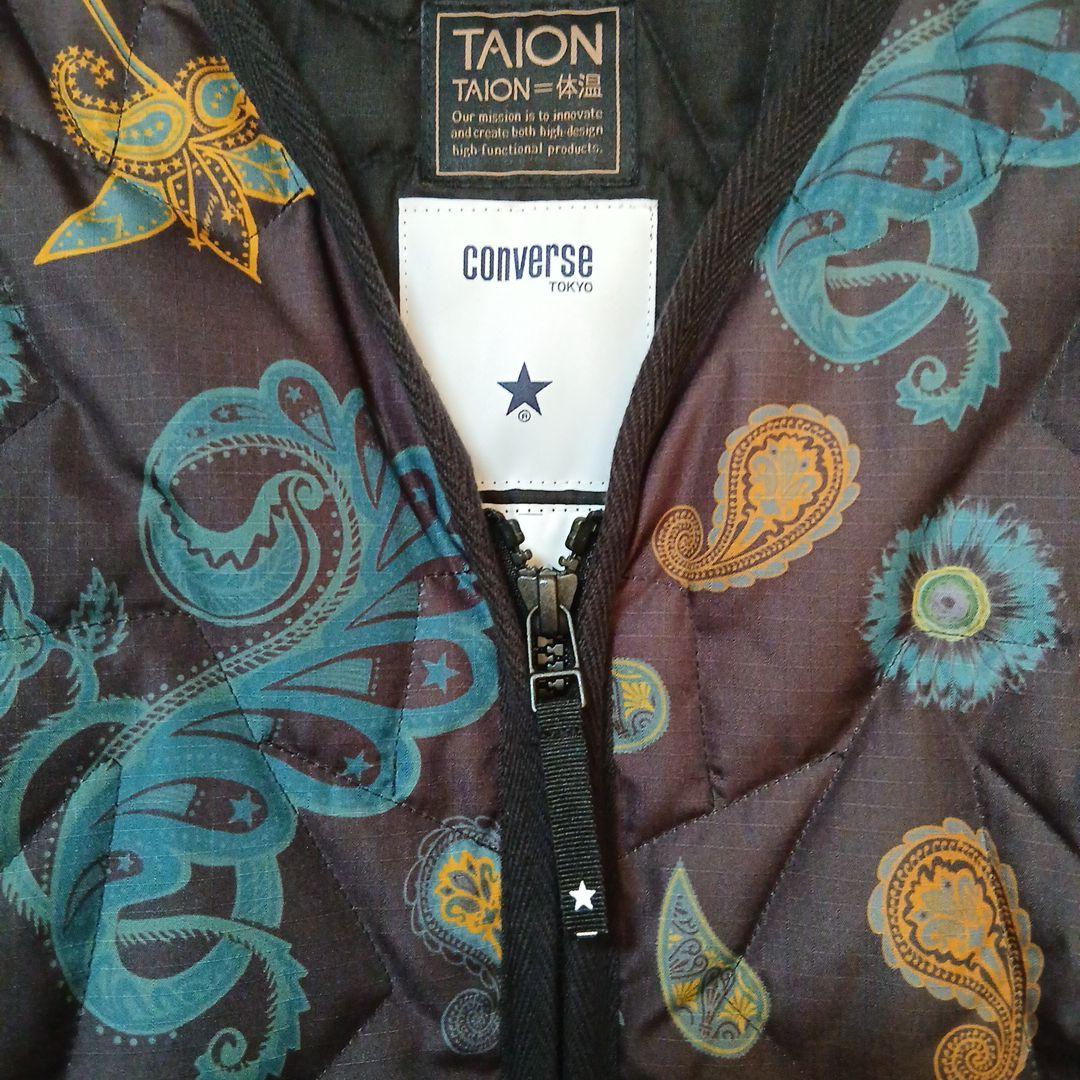 TAION ダウンジャケット CONVERSE TOKYOコラボ スターキルト