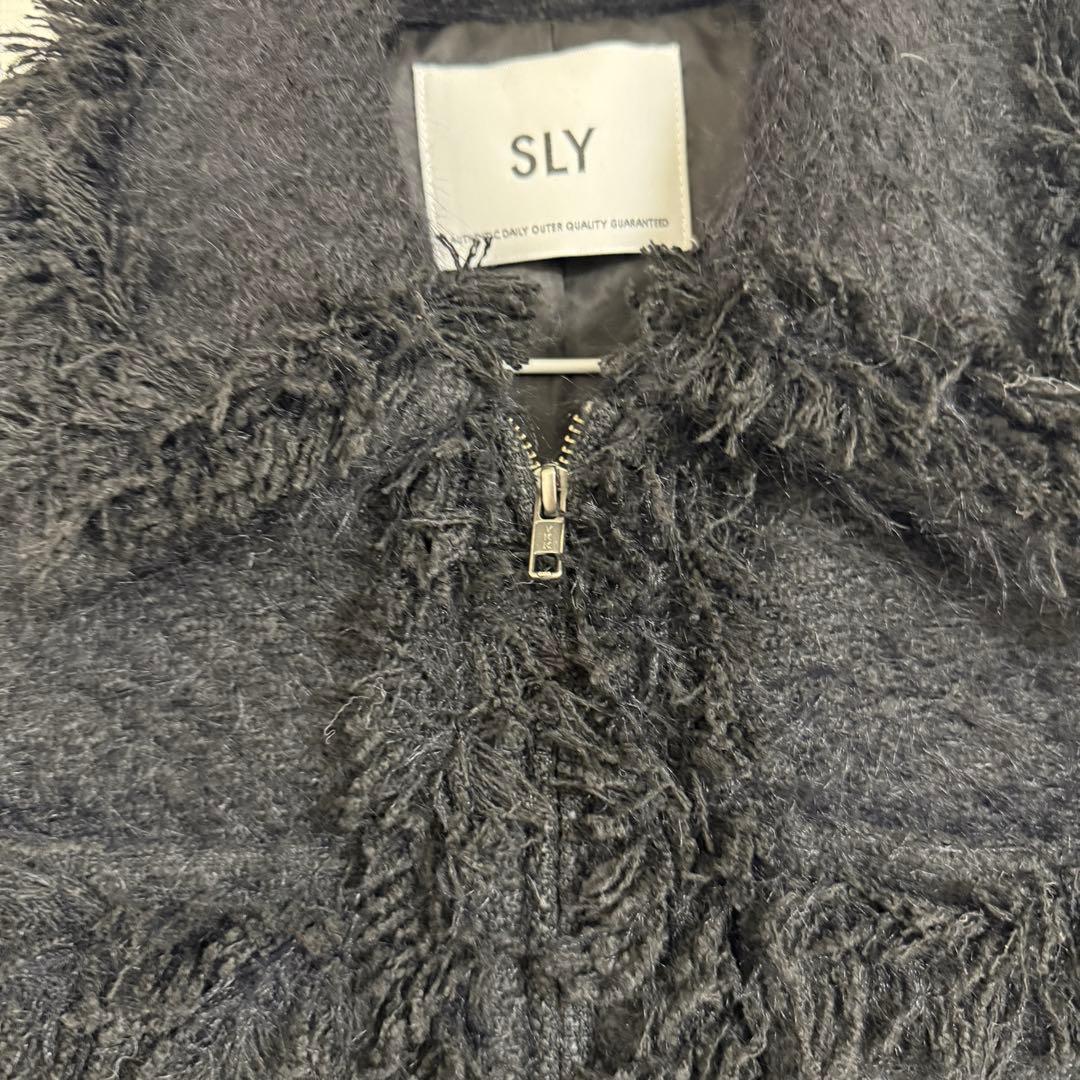 SLY フリンジ付き黒ジャケット