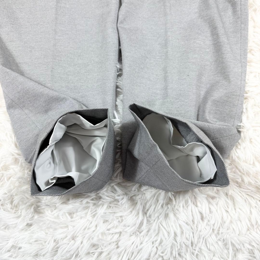 【極美品】INDIV インディヴィ パンツスーツセットアップ グレー 44