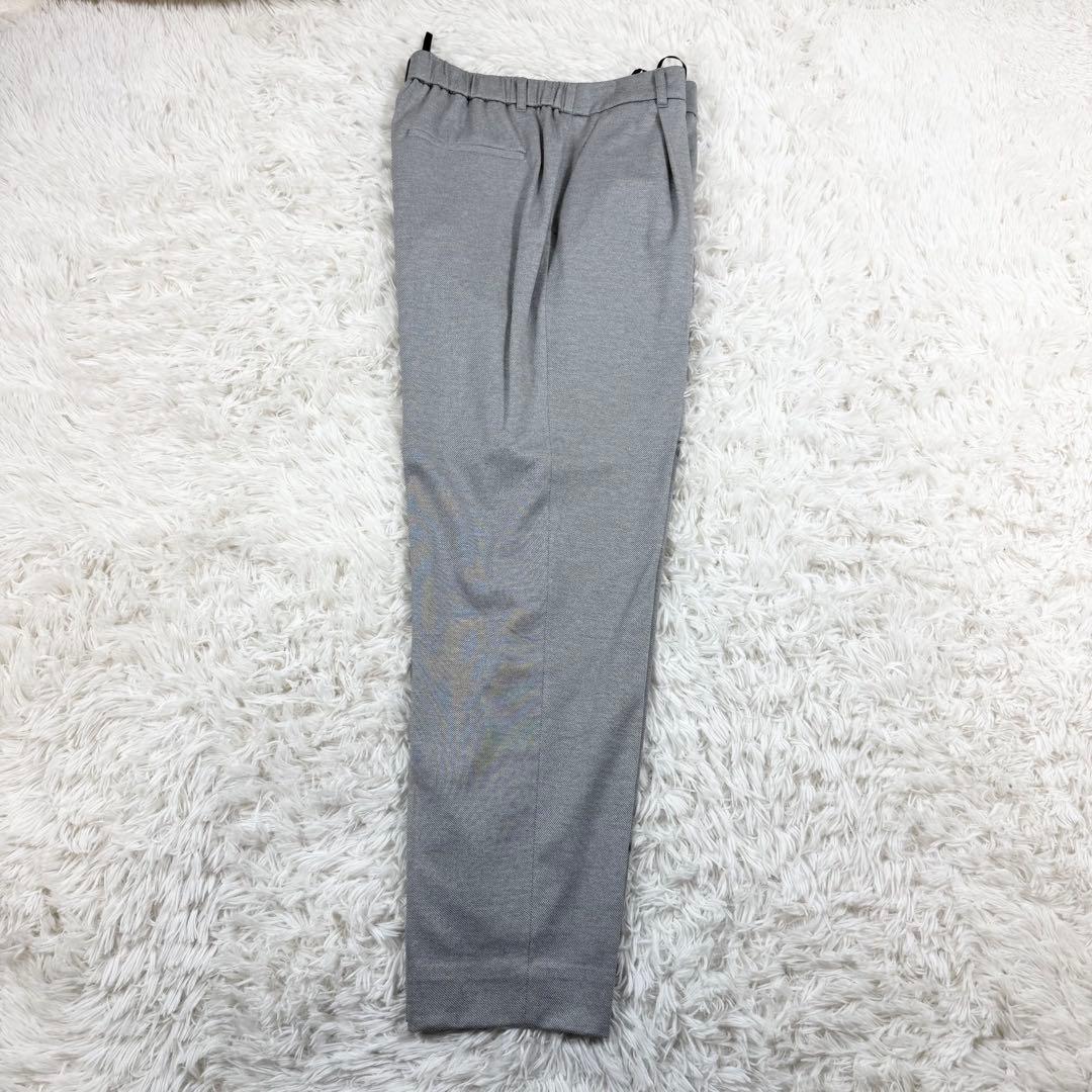 【極美品】INDIV インディヴィ パンツスーツセットアップ グレー 44