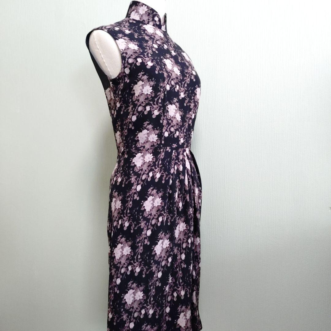 上海灘 ワンピース シルク100% チャイナドレス