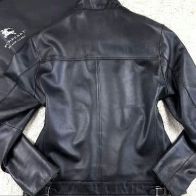 BURBERRY BLACKLABELラムレザージャケットシングルライダー　L