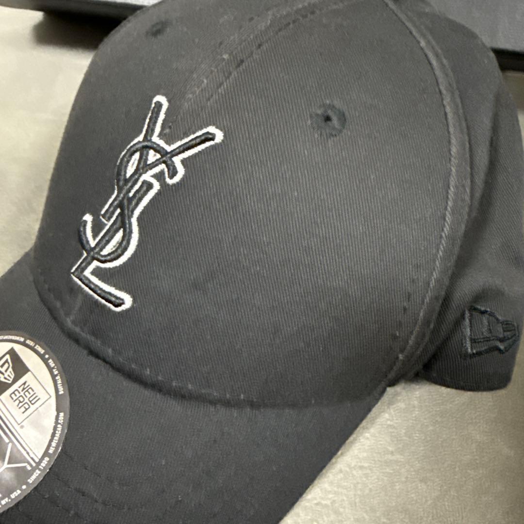 SAINT LAURENT × NEW ERAコラボキャップ9FORTYブラック