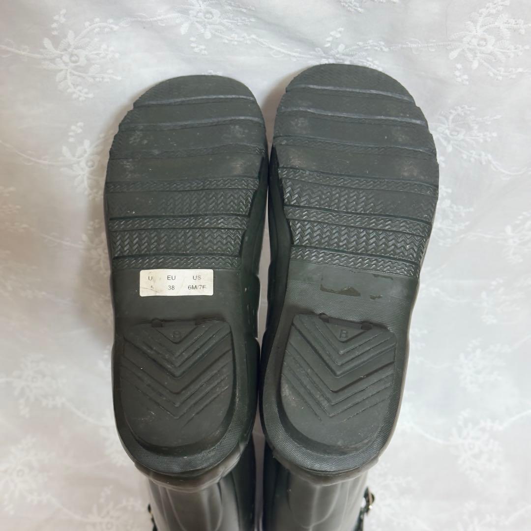 ハンターHUNTER レインブーツ ダークオリーブEU 38（24センチ）