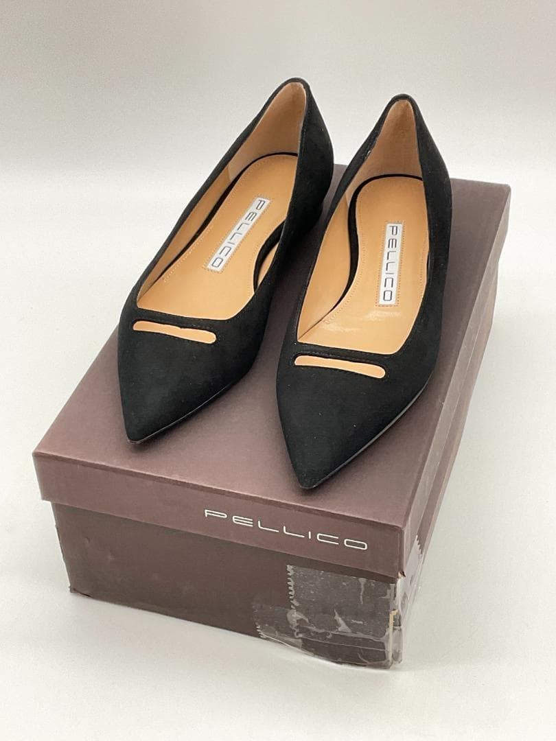 【新品】PELLICO スエードポインテッドトゥ パンプス 34