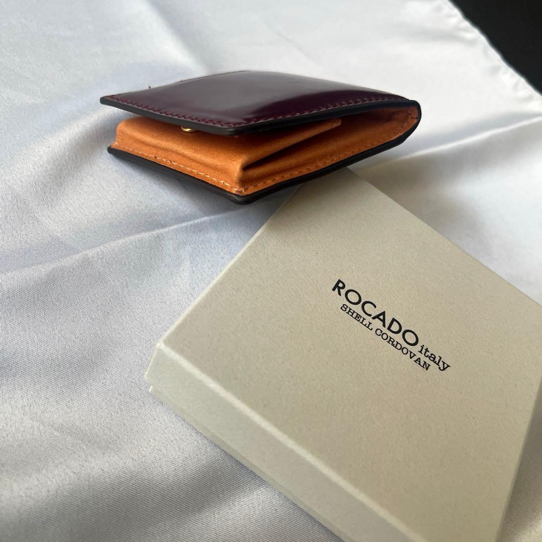 【新品】ROCADO ロカド シェルコードバン 二つ折り財布 馬革 ケース