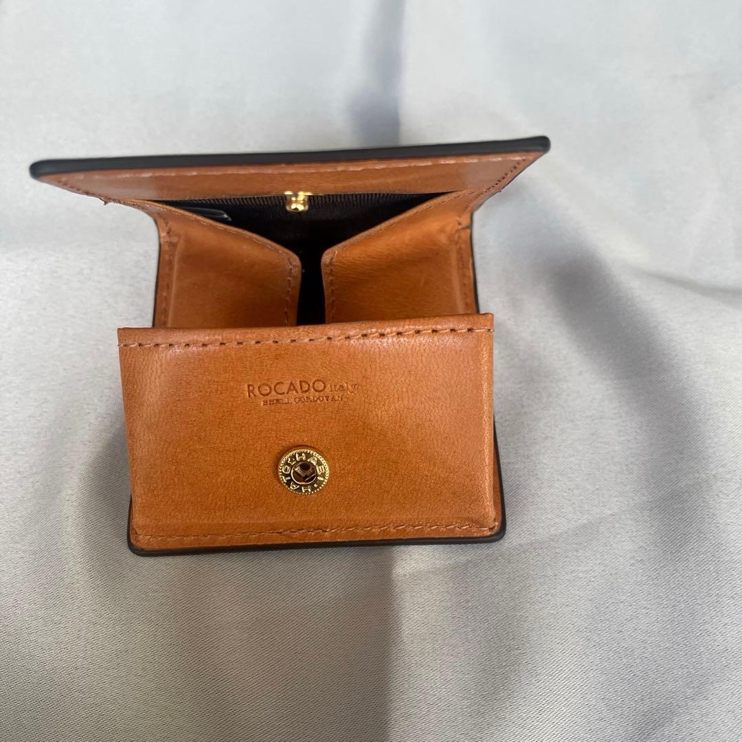 【新品】ROCADO ロカド シェルコードバン 二つ折り財布 馬革 ケース