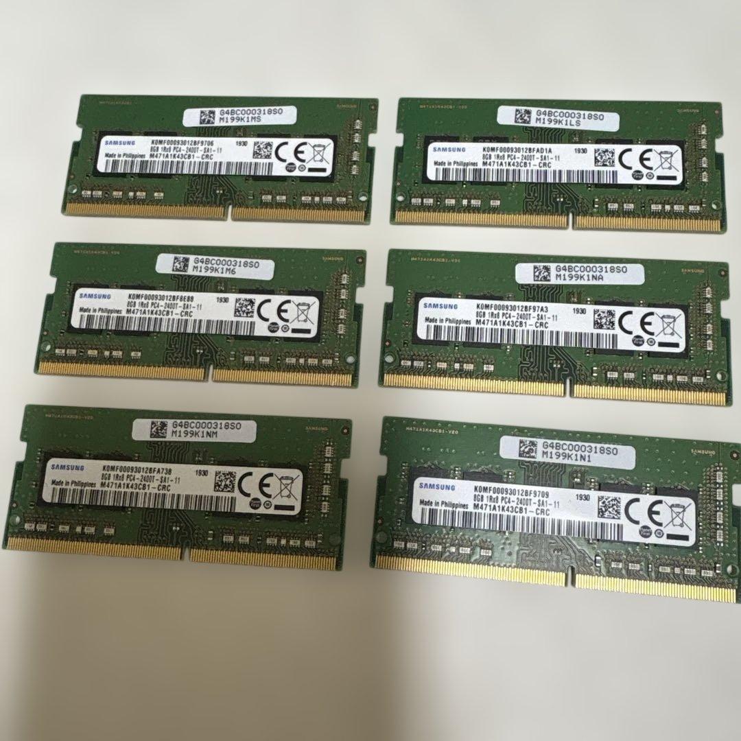 SAMSUNG 8GB PC4-2400T 6枚