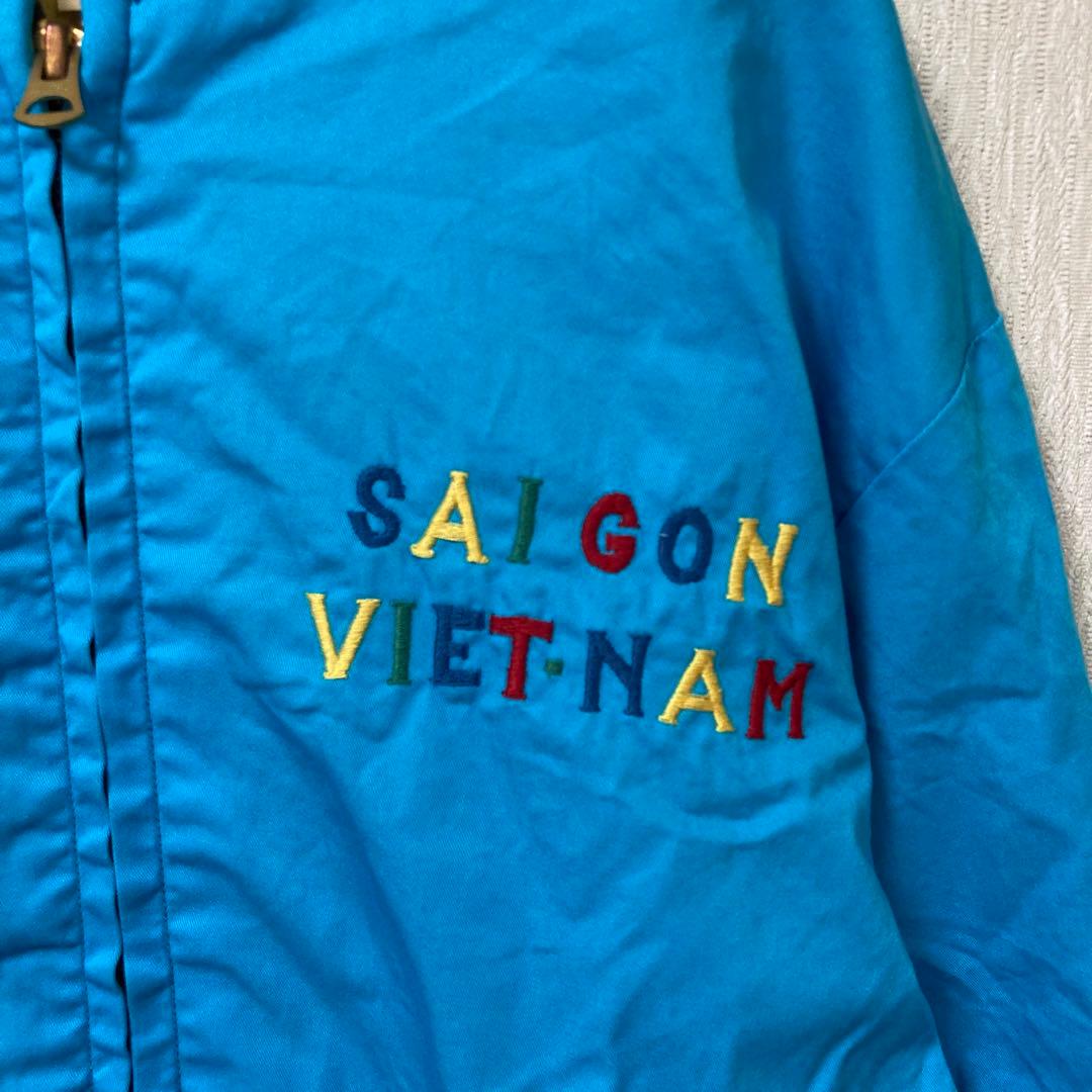 【美品】テーラー東洋 ナノユニバース別注 ベトジャン リブ ライトブルー M