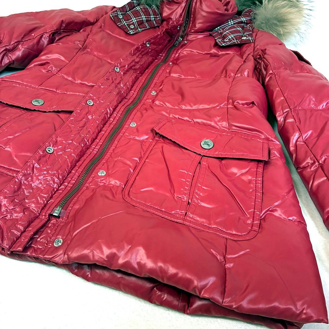 BURBERRY BLUE LABEL ダウンジャケット ファー フード付き