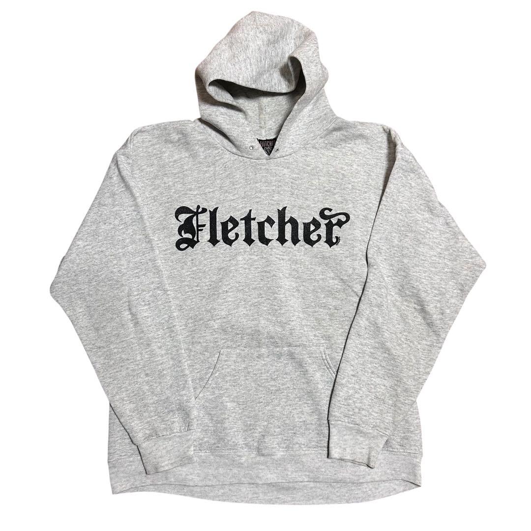 90s USA製 Christian Fletcher クロスプリント パーカー