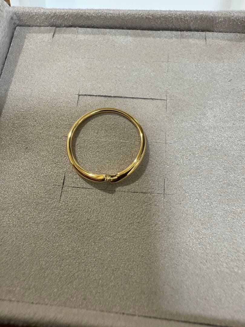 ete 「シェア」 ビジュー ロンバス リングイエローゴールド15号