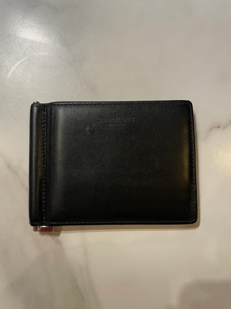 SAINT LAUREN サンローラン　マネークリップ　ケース　ブラック