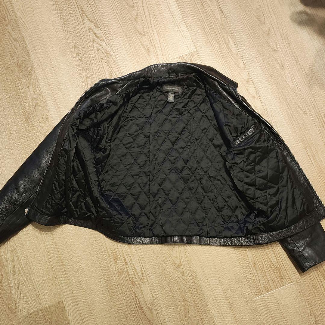90s Banana Republic レザージャケット キルティング裏地 本革