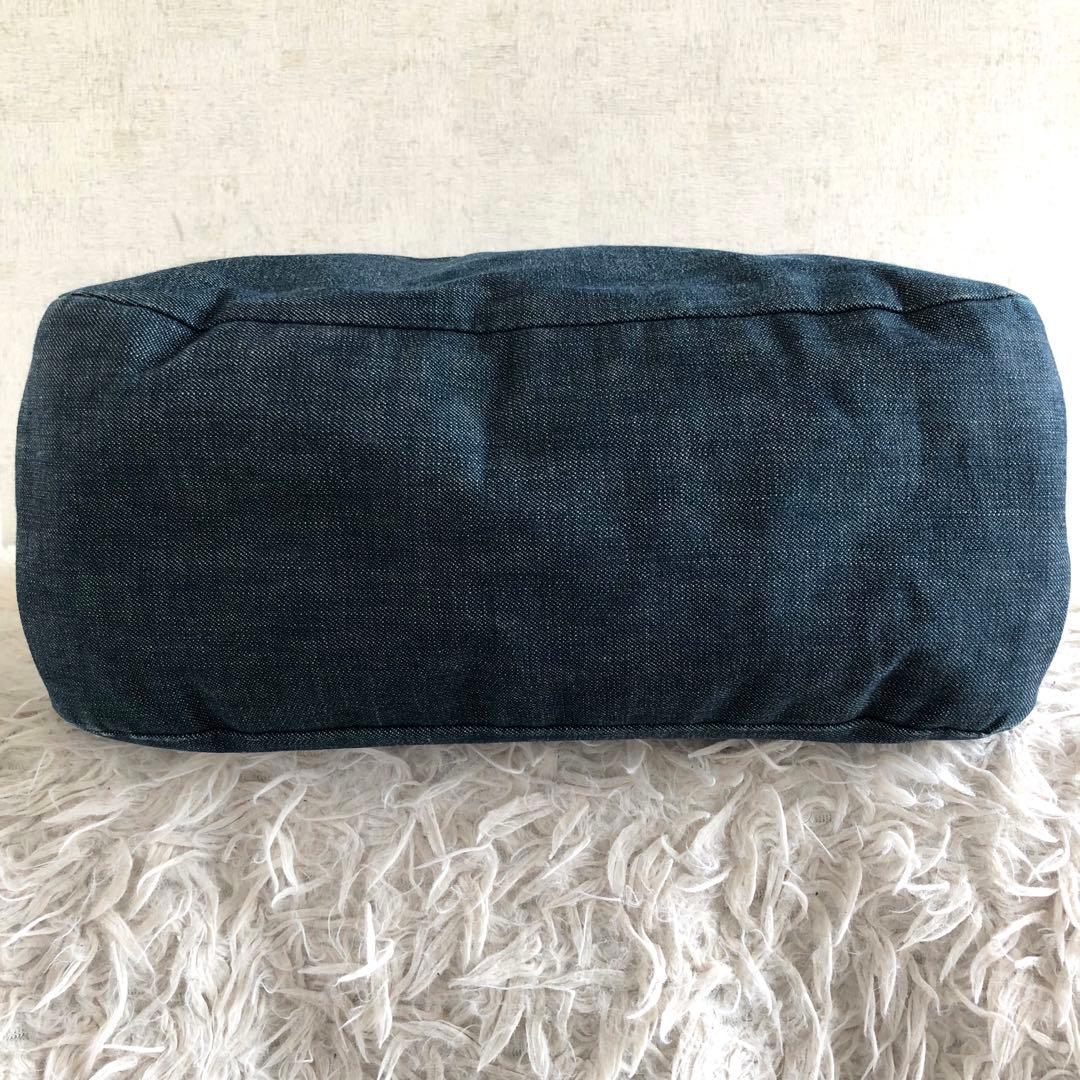 【美品】バーバリーブラックレーベル　トートバッグ　本革　デニム　ノバチェック