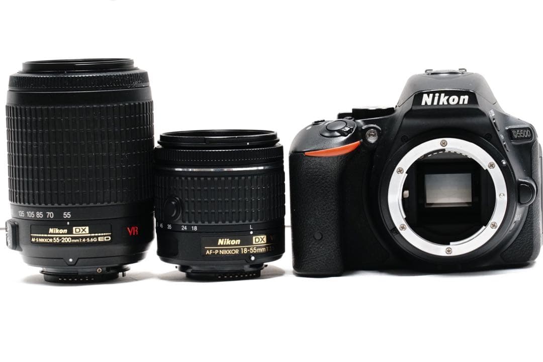 美品 Nikon D5500 ダブルズームキット 手ぶれ補正 スマホ転送