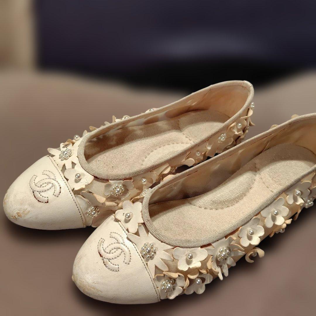 希少デザイン　シャネルパンプス　38サイズ