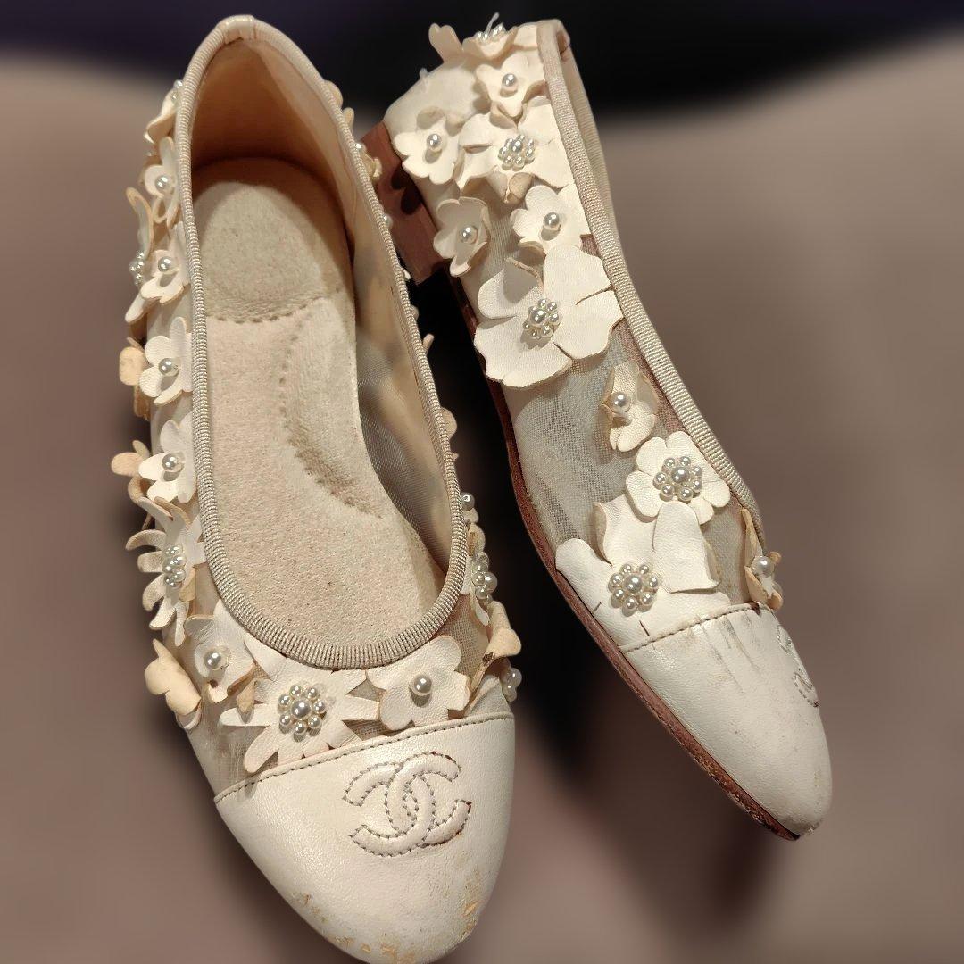 希少デザイン　シャネルパンプス　38サイズ